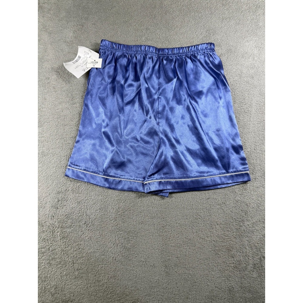 NWT INC International Concepts Kids‎ Satin Pajama Shorts Purple Size 14